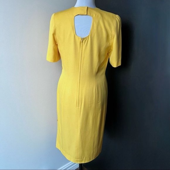 Vintage 1980s Simon Chang sheath dress - Picture 3 of 9